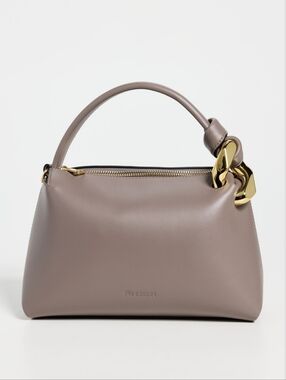 JW ANDERSON THE JWA SMALL CORNER BAG - TAUPE LEATHER